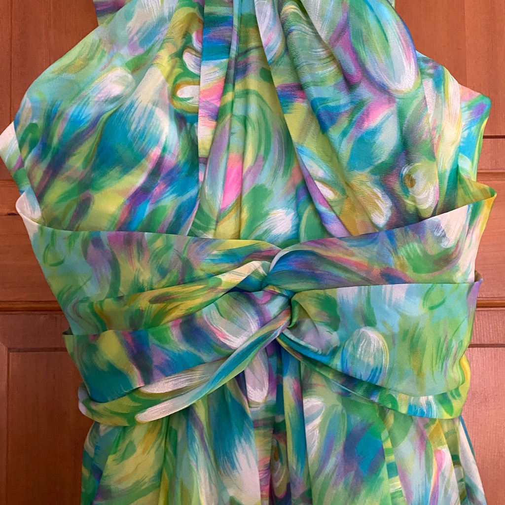 Paul Stanley Ltd. New York Sleeveless, Floral Swirl Maxi Dress